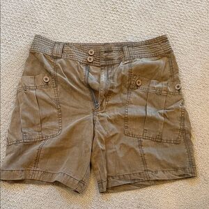 Sundance Tan Cargo Shorts for Women